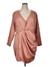 ELOQUII 100% Polyester Pink Cocktail Dress Size 16 Plus - photo 1