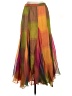 Soft Surroundings Color Block Orange Casual Skirt Size S - photo 1