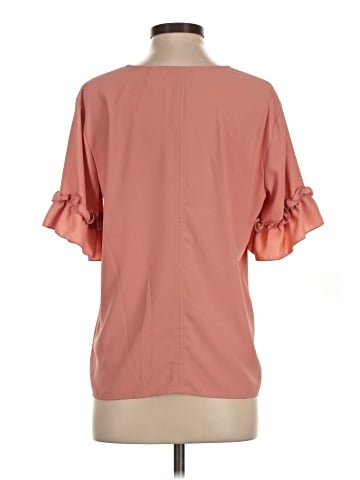 Lark & Ro Short Sleeve Blouse (view 2)
