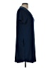 BCBGMAXAZRIA Solid Blue Casual Dress Size L - photo 4
