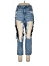 American Eagle Outfitters Color Block Blue Jeans Size 10 - photo 1