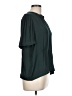 Nine Britton 100% Polyester Solid Green Teal Short Sleeve Blouse Size L - photo 4