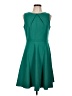 AB Studio Solid Green Cocktail Dress Size 12 - photo 1