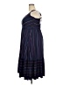 Torrid Stripes Blue Casual Dress Size 2X Plus (2) - photo 5