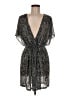 Unbranded 100% Polyester Animal Print Black Cocktail Dress Size M - photo 1