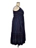 Torrid Stripes Blue Casual Dress Size 2X Plus (2) - photo 4