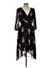 DKNY 100% Polyester Floral Black Cocktail Dress Size 10 - photo 1