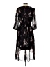 DKNY 100% Polyester Floral Black Cocktail Dress Size 10 - photo 2
