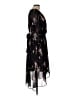 DKNY 100% Polyester Floral Black Cocktail Dress Size 10 - photo 4