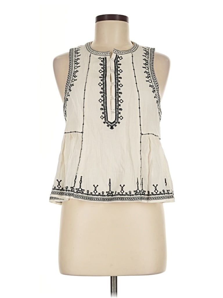 Pre-owned And Now This Sleeveless Blouse In Ivory