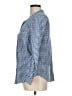 Joie 100% Cotton Checkered-gingham Blue Long Sleeve Button-Down Shirt Size M - photo 5