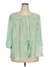 Elle Green 3/4 Sleeve Blouse Size 2X - photo 1