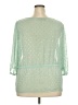 Elle Green 3/4 Sleeve Blouse Size 2X - photo 2