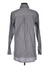 Classic Six 100% Cotton Stripes Gray Long Sleeve Button-Down Shirt Size M - photo 2