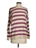 Easy Wear Jeans Stripes Purple Pullover Sweater Size S - photo 1