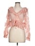 And Now This 100% Polyester Pink 3/4 Sleeve Blouse Size L - photo 1