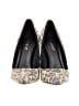 Bamboo Animal Print Gold Heels Size 7 1/2 - photo 2