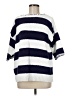 Coldwater Creek 100% Cotton Stripes Blue Poncho Size M (petite) - photo 1