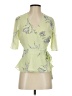 Banana Republic 100% Polyester Green 3/4 Sleeve Blouse Size S (petite) - photo 1