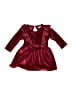 Unbranded 100% Polyester Burgundy Dress Size 3-6 mo (estimated) - photo 1