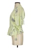 Banana Republic 100% Polyester Green 3/4 Sleeve Blouse Size S (petite) - photo 5