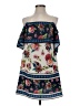 Blue Rain 100% Polyester Floral Blue Casual Dress Size XS - photo 1