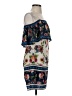 Blue Rain 100% Polyester Floral Blue Casual Dress Size XS - photo 4