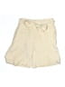 Helmut Lang 100% Silk Ivory Khaki Shorts Size 4 - photo 1