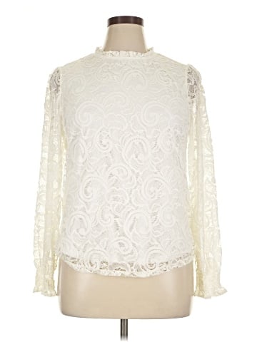 Adrianna Papell Long Sleeve Blouse (view 1)