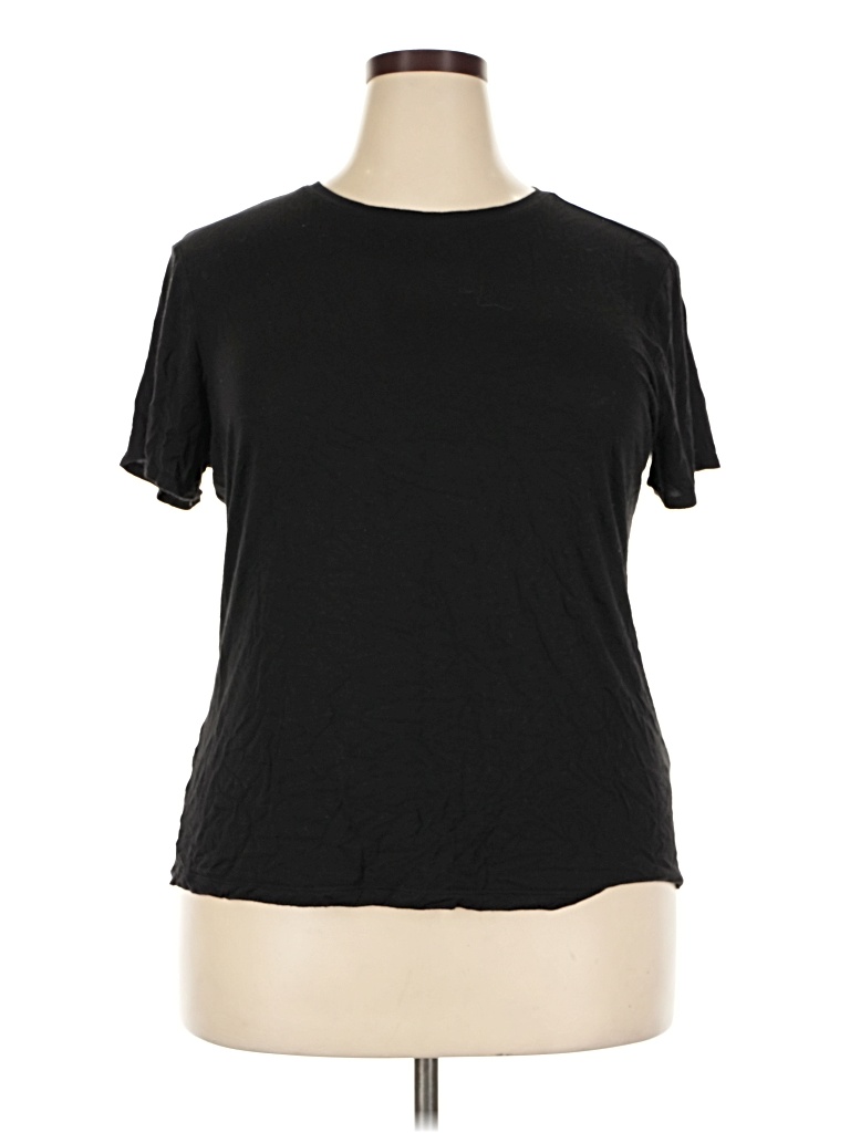 Pre-owned Nine West Short Sleeve T-shirt In Black