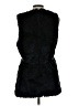 Jolt 100% Polyester Black Faux Fur Vest Size L - photo 2