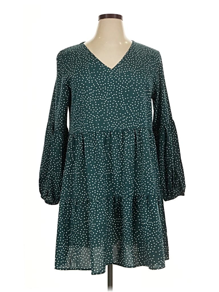 Pre-owned Unbranded Casual Dress In Teal