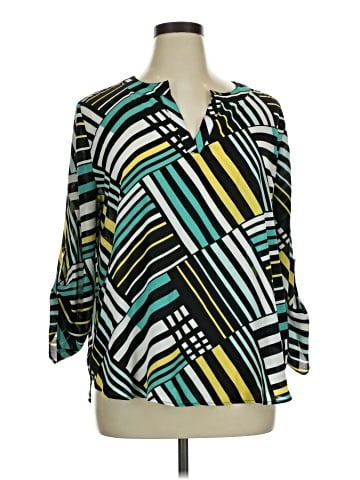 Cato 3/4 Sleeve Blouse (view 1)