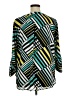 Cato 100% Polyester Color Block Teal 3/4 Sleeve Blouse Size XL - photo 2
