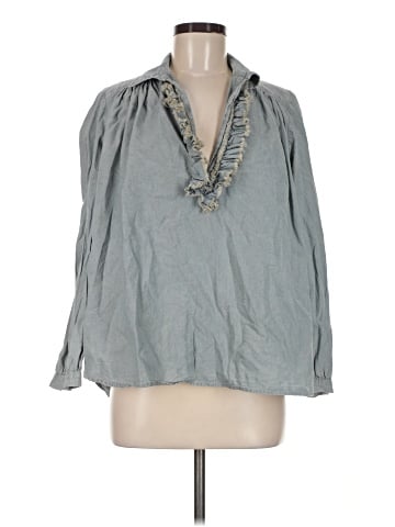 A Shirt Thing Long Sleeve Blouse (view 1)