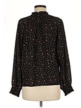 Madewell Smocked-Neck Ruffle Top in Stem Scatter (view 2)