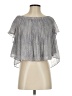 Storee 100% Polyester Silver Short Sleeve Blouse Size S - photo 1