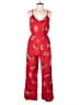 Mimi Chica Hearts Red Jumpsuit Size L - photo 1