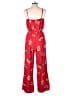 Mimi Chica Hearts Red Jumpsuit Size L - photo 2