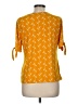 Liz Claiborne Yellow Short Sleeve Blouse Size M - photo 2