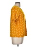 Liz Claiborne Yellow Short Sleeve Blouse Size M - photo 4