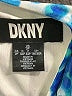 DKNY 100% Polyester Print Blue Cocktail Dress Size 2 (petite) - photo 7