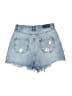 Zara Blue Denim Shorts Size 6 - photo 2
