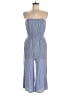 Good Luck Gem Chevron-herringbone Blue Jumpsuit Size M - photo 1