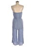 Good Luck Gem Chevron-herringbone Blue Jumpsuit Size M - photo 2