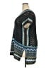 Peruvian Connection 100% Cotton Blue Poncho Size 18 - photo 5