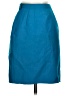 Oscar De La Renta 100% Wool Solid Teal Wool Skirt Size 4 - photo 2