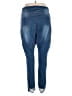 Boohoo Solid Blue Jeans Size 18 - photo 2