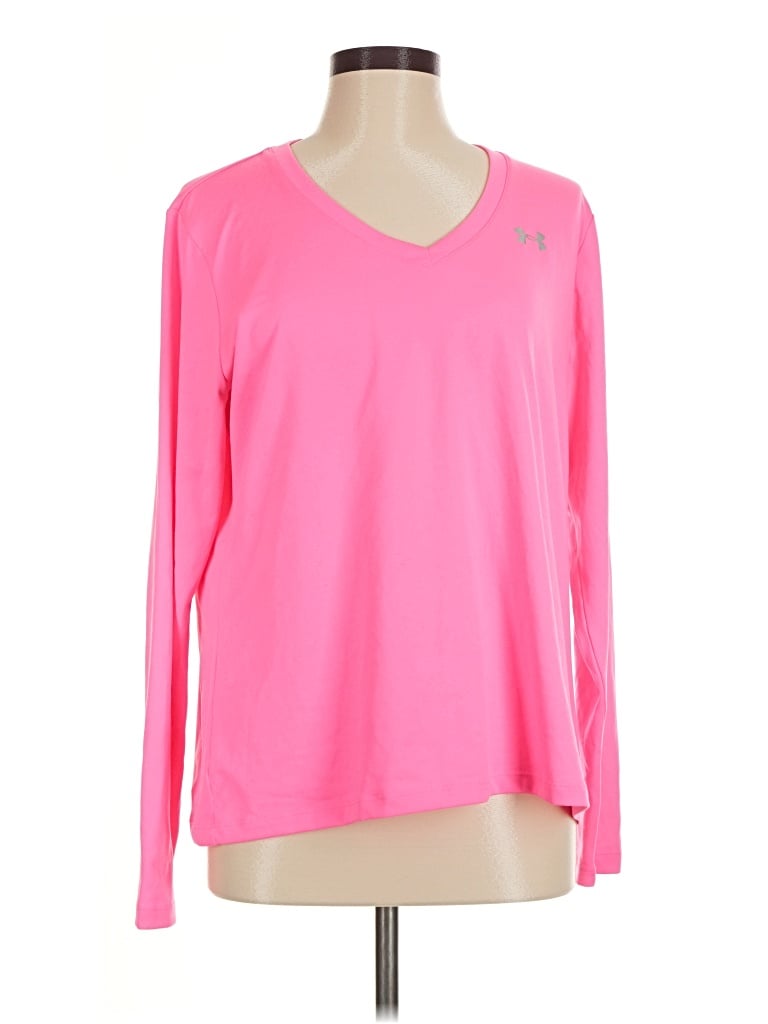 Pre-owned Under Armour Long Sleeve T-shirt In Pink