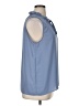 Violet & Claire 100% Polyester Blue Sleeveless Blouse Size XL - photo 4
